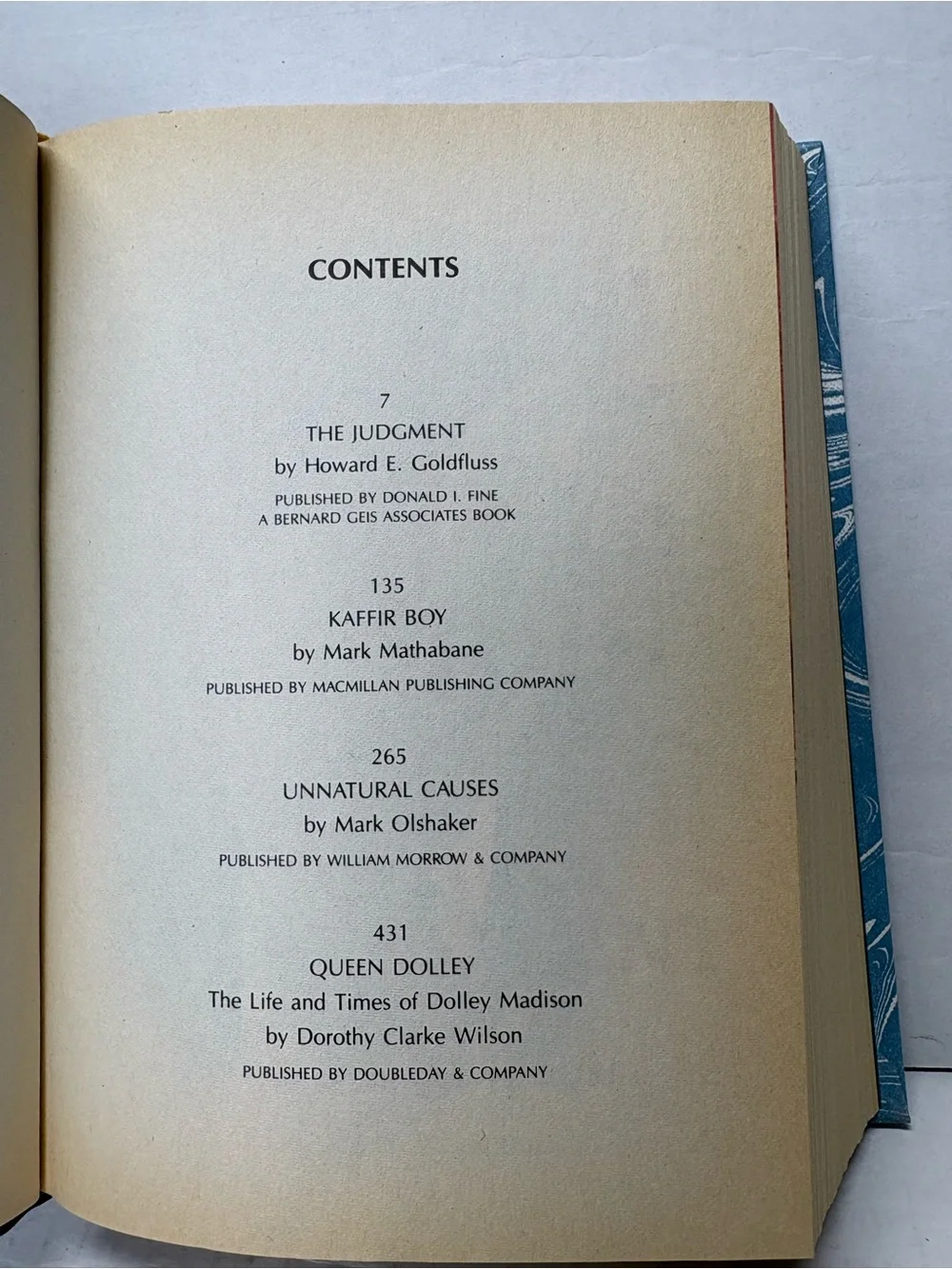 Readers Digest Condensed 1986 vol 5 hardcover 1st Edition